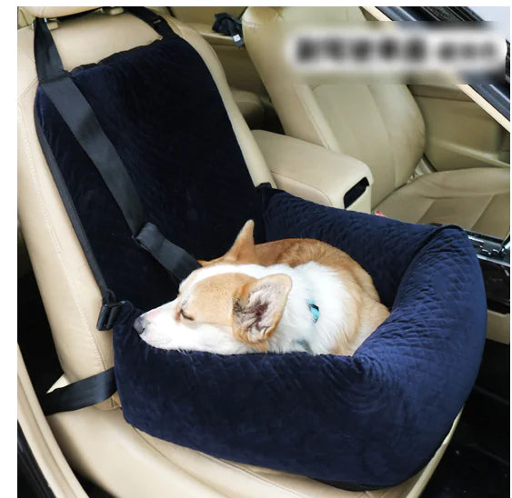 Dog Car Booster Seat in use