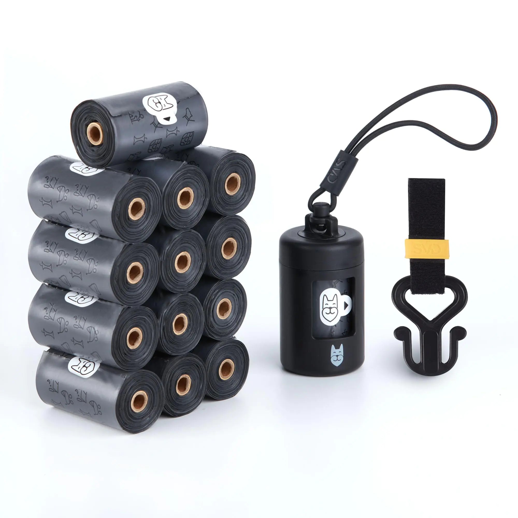 Retractable Dog Poop Bag Dispenser Kit
