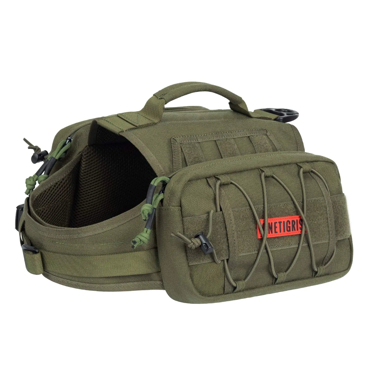 Large Dog Hiking Backpack Green